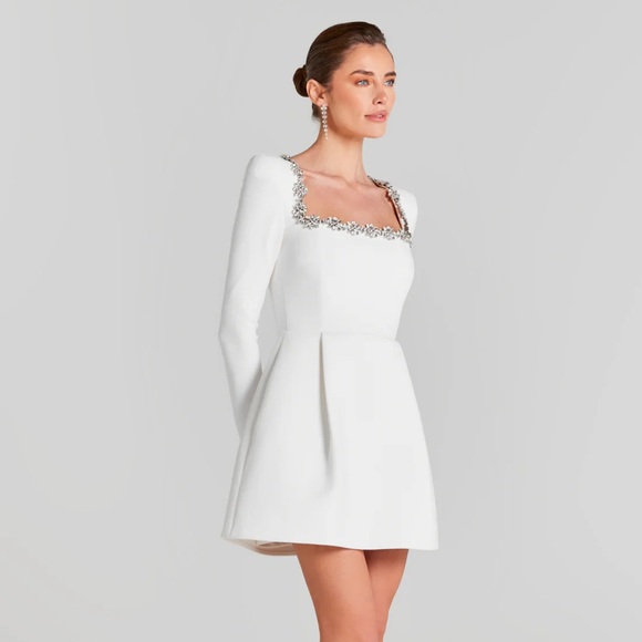 NADINE MERABI KIMBERLY WHITE DRESS - Picture 5 of 5